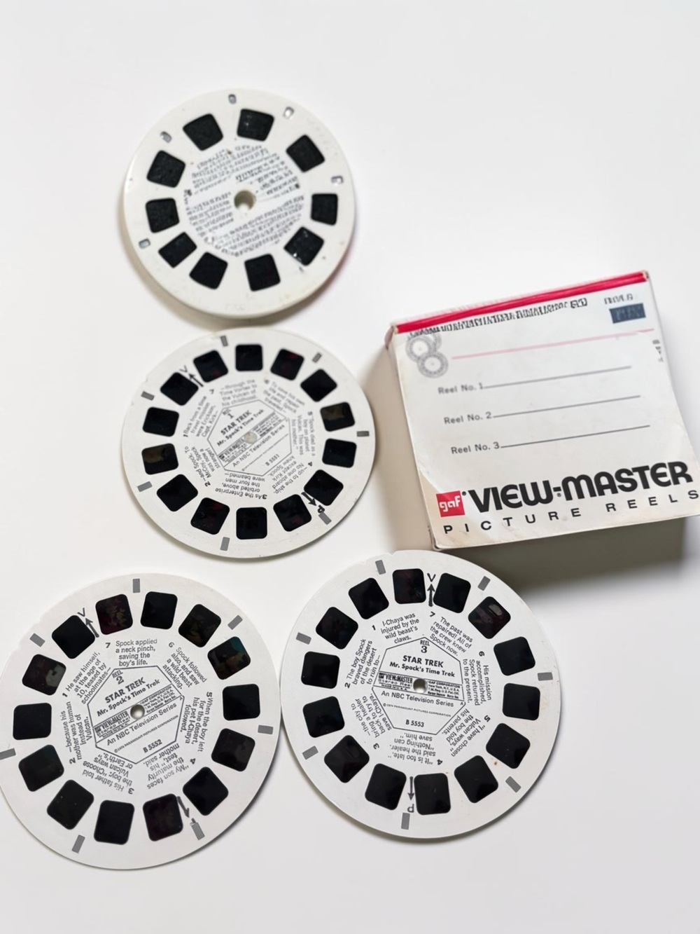 Vintage View-Master Star Trek Mr Spock Time Trek Reel Set